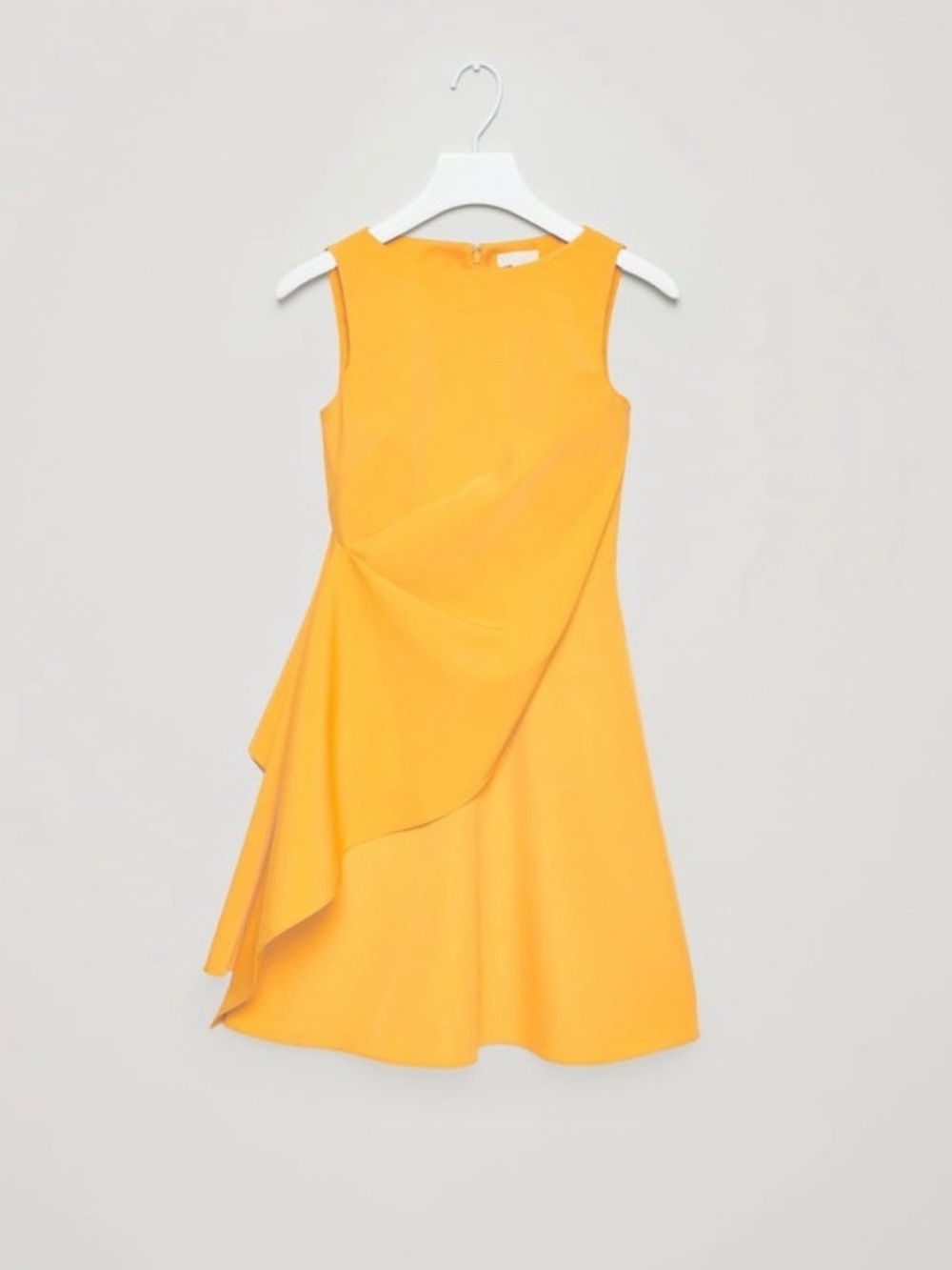 COS Yellow Dress with Draped Detail